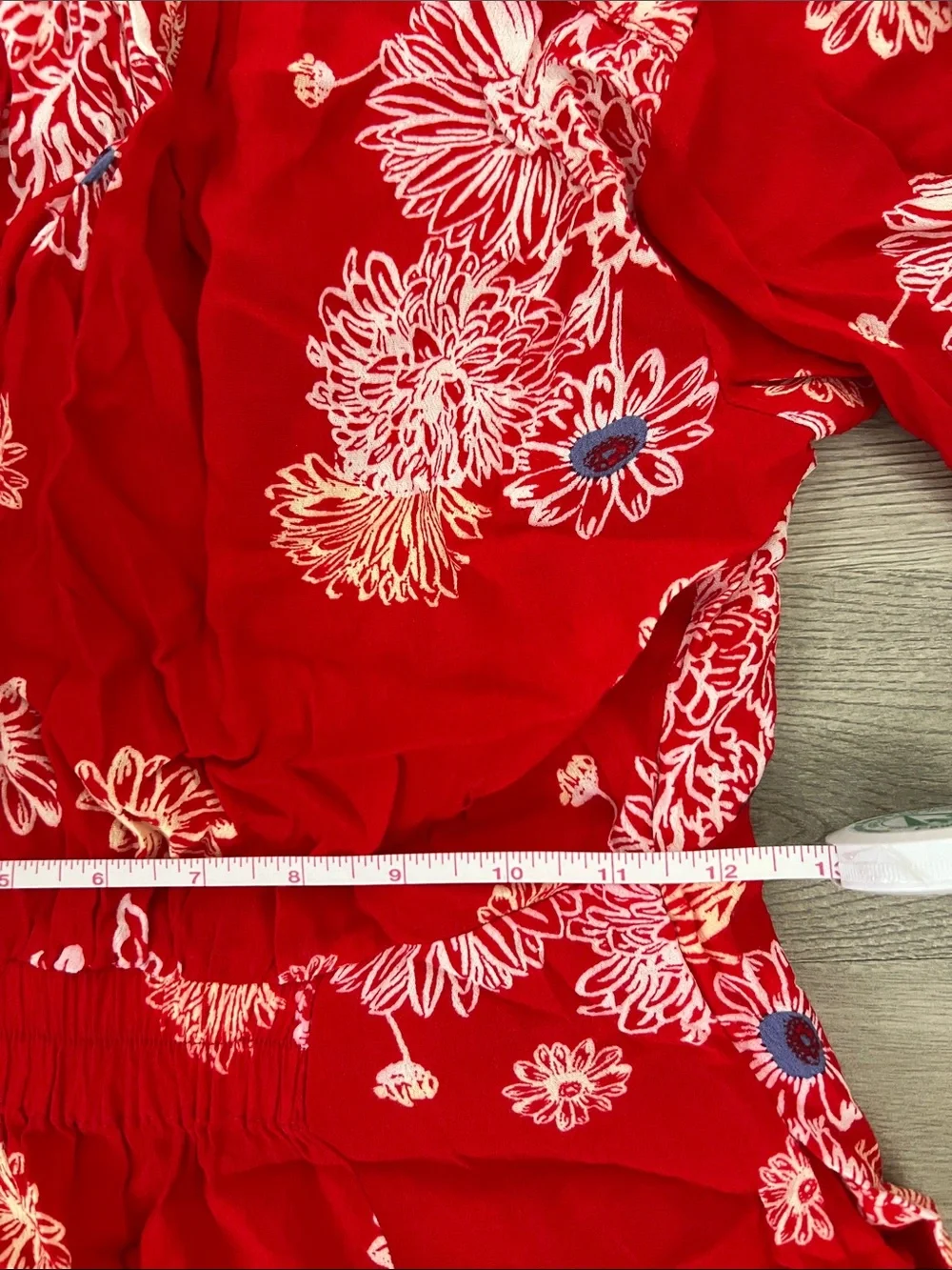 Free People Hawaiian Red Floral Midi Dress